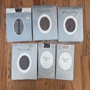 New vintage Christian Dior pantyhose bundle